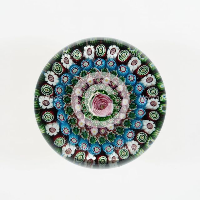 Paperweight, Clichy, 19th century. Creator: Clichy Glassworks.