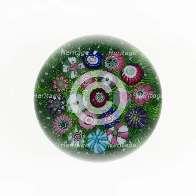 Paperweight, Clichy, 19th century. Creator: Clichy Glassworks.