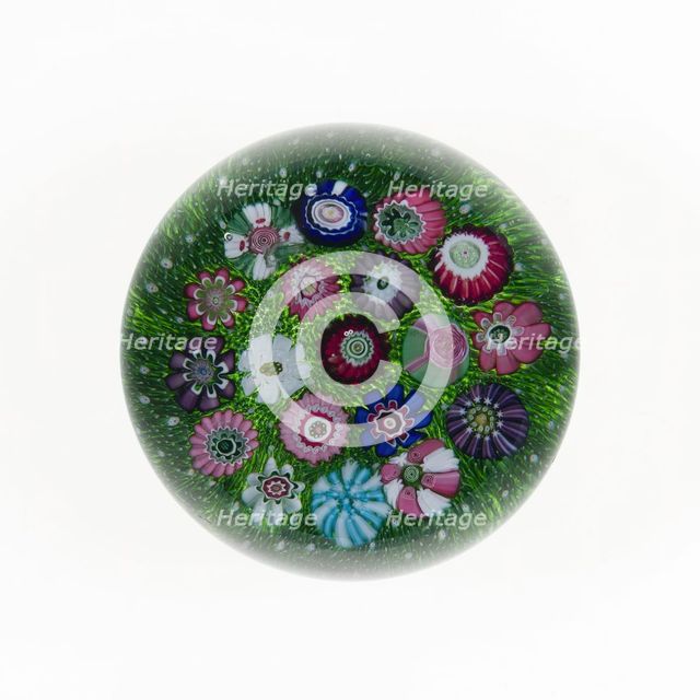 Paperweight, Clichy, 19th century. Creator: Clichy Glassworks.