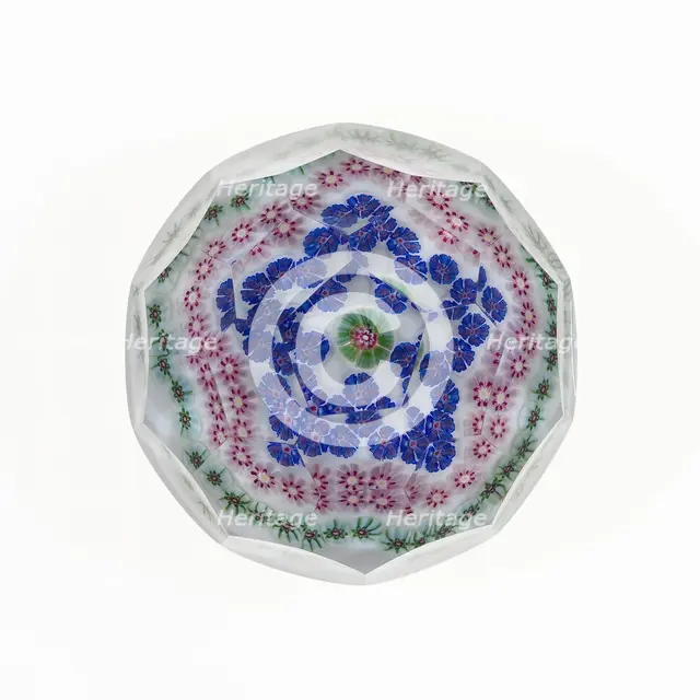 Paperweight, Clichy, 19th century. Creator: Clichy Glassworks.