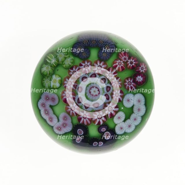Paperweight, Clichy, 19th century. Creator: Clichy Glassworks.
