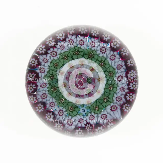 Paperweight, Clichy, 19th century. Creator: Clichy Glassworks.