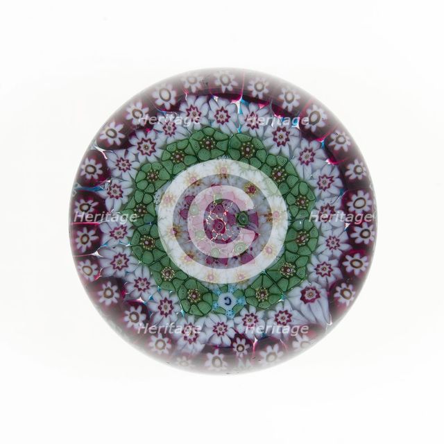 Paperweight, Clichy, 19th century. Creator: Clichy Glassworks.