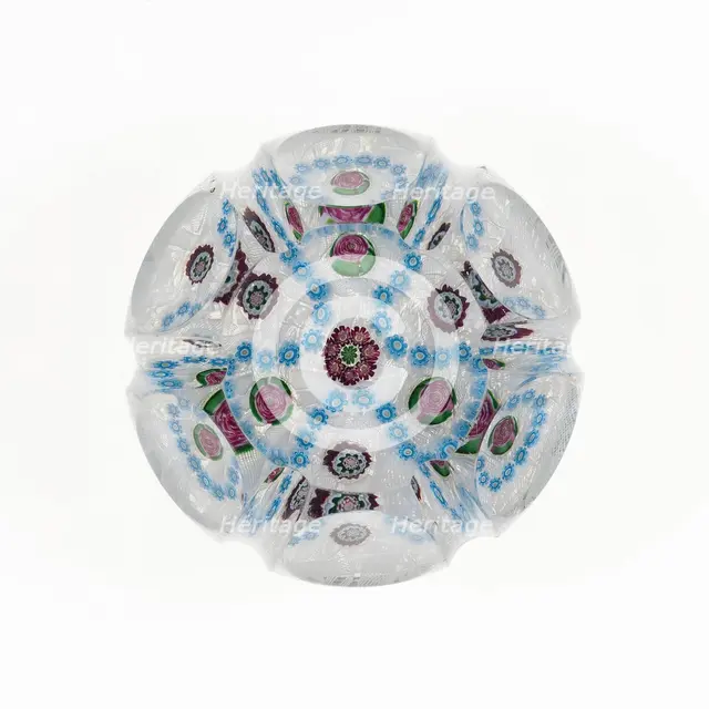 Paperweight, Clichy, 19th century. Creator: Clichy Glassworks.