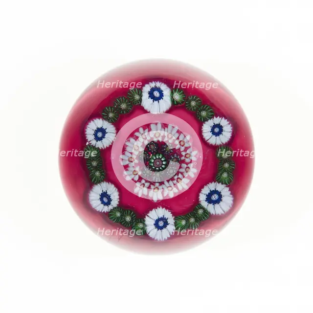 Paperweight, Clichy, 19th century. Creator: Clichy Glassworks.