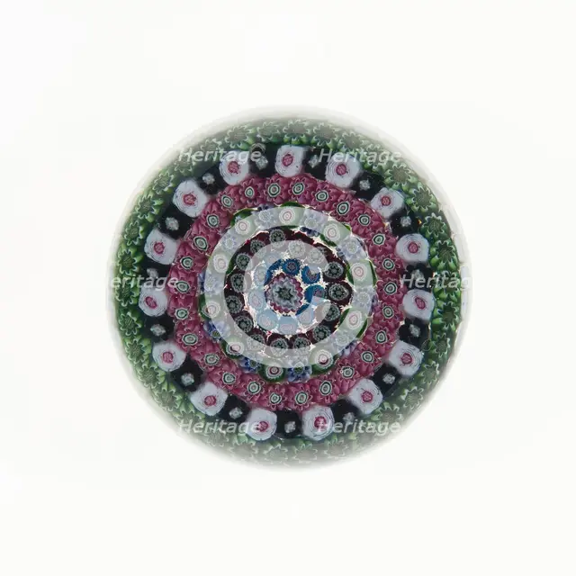 Paperweight, Clichy, 19th century. Creator: Clichy Glassworks.