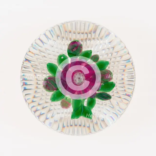 Paperweight, Clichy, 19th century. Creator: Clichy Glassworks.