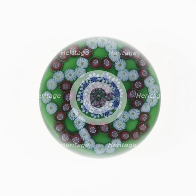 Paperweight, Clichy, 19th century. Creator: Clichy Glassworks.
