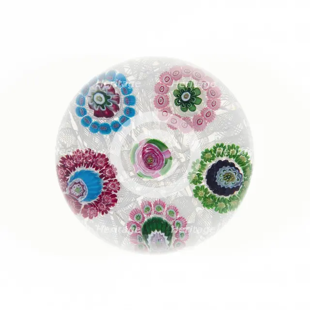 Paperweight, Clichy, 19th century. Creator: Clichy Glassworks.