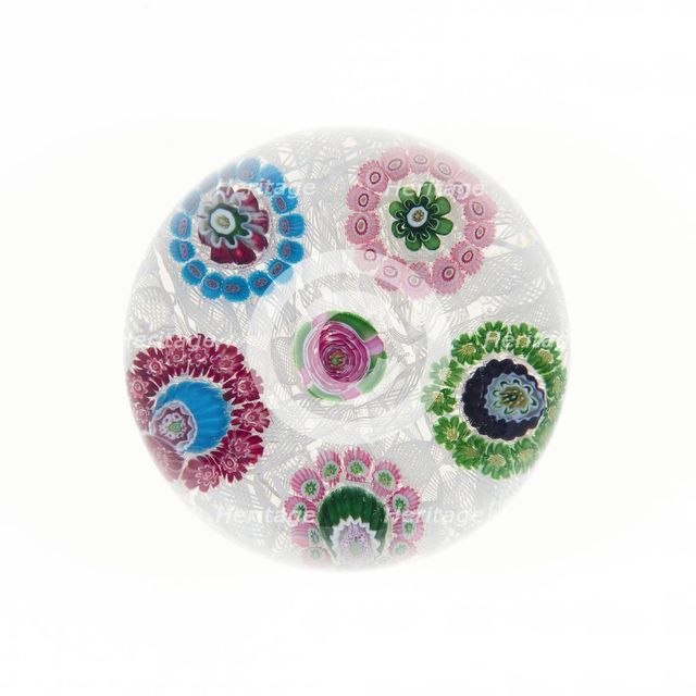 Paperweight, Clichy, 19th century. Creator: Clichy Glassworks.