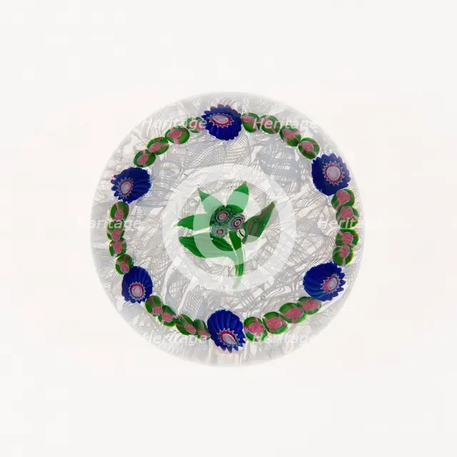 Paperweight, Clichy, 19th century. Creator: Clichy Glassworks.