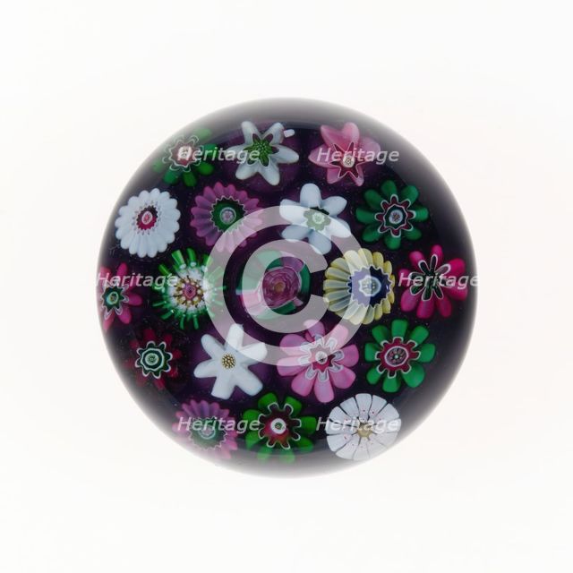 Paperweight, Clichy, 19th century. Creator: Clichy Glassworks.