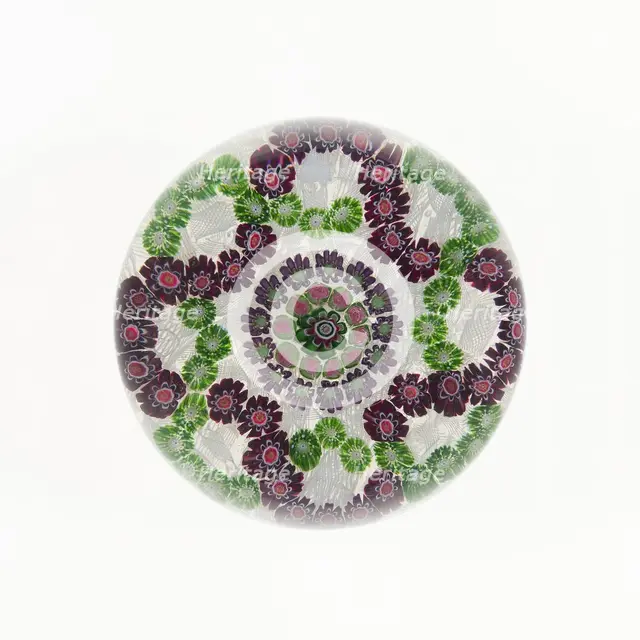 Paperweight, Clichy, 19th century. Creator: Clichy Glassworks.
