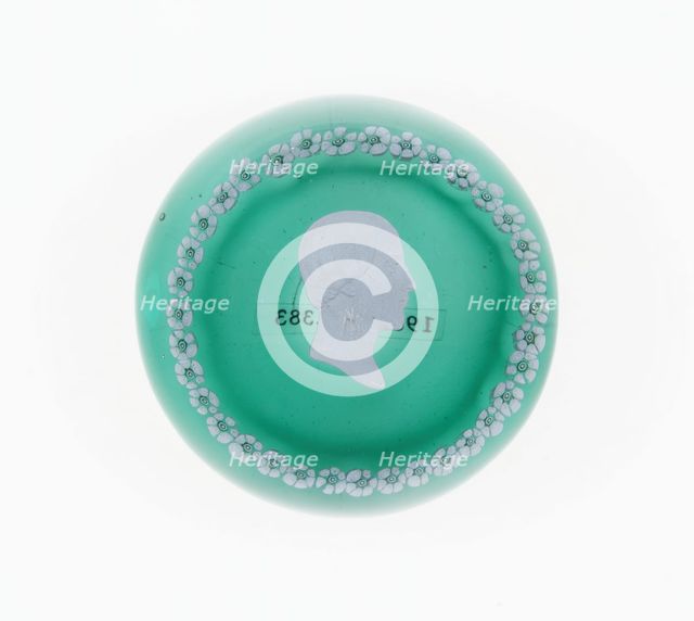 Paperweight, Clichy, Mid 19th century. Creator: Clichy Glassworks.