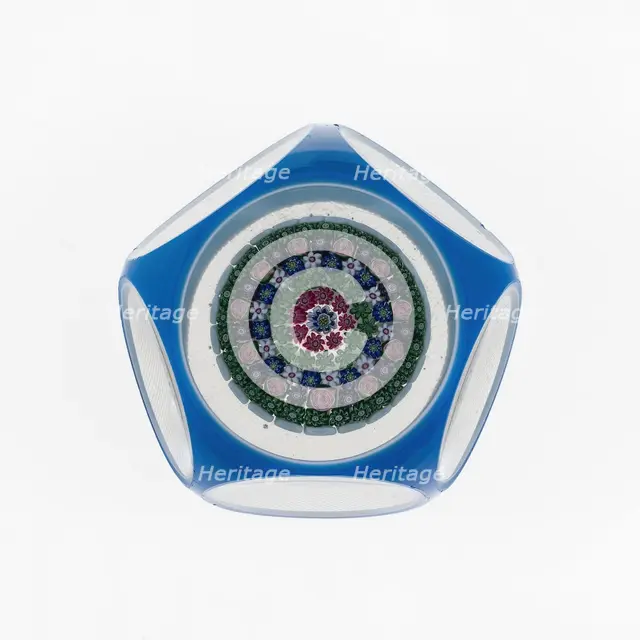 Paperweight, Clichy, c. 1845-55. Creator: Clichy Glassworks.
