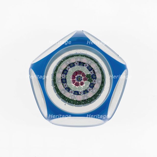 Paperweight, Clichy, c. 1845-55. Creator: Clichy Glassworks.