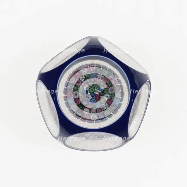 Paperweight, Clichy, c. 1845-55. Creator: Clichy Glassworks.