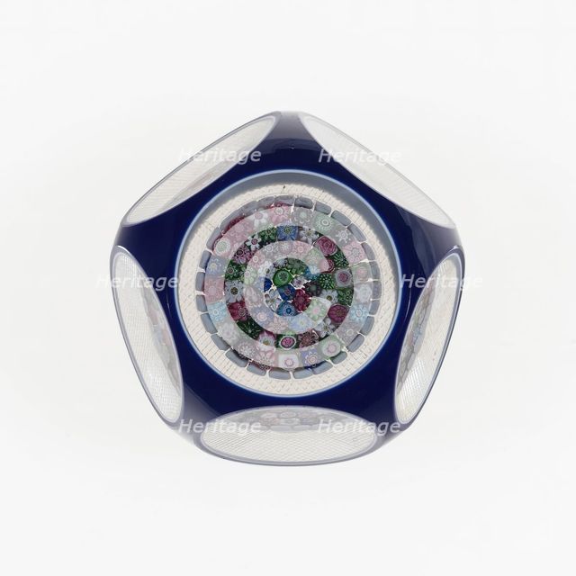 Paperweight, Clichy, c. 1845-55. Creator: Clichy Glassworks.