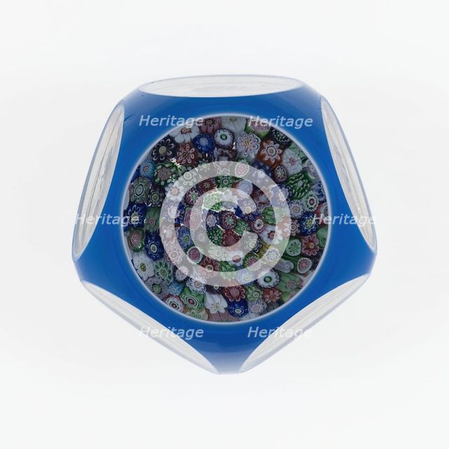 Paperweight, Clichy, c. 1845-55. Creator: Clichy Glassworks.