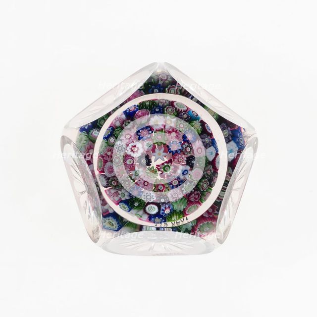 Paperweight, Clichy, c. 1845-55. Creator: Clichy Glassworks.