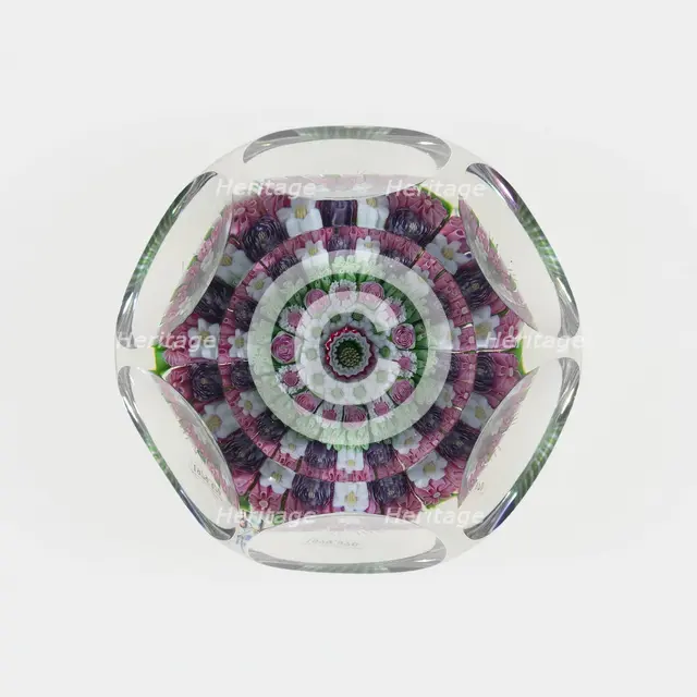 Paperweight, Clichy, c. 1845-55. Creator: Clichy Glassworks.