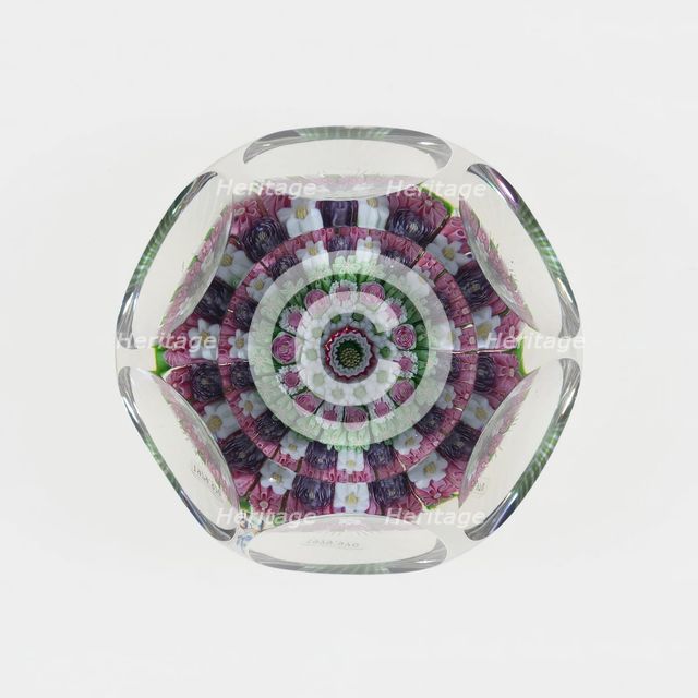 Paperweight, Clichy, c. 1845-55. Creator: Clichy Glassworks.