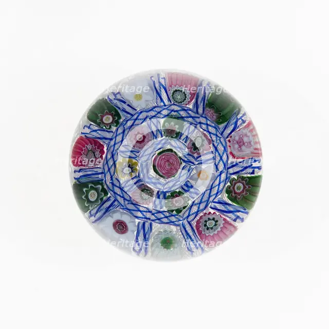 Paperweight, Clichy, c. 1845-55. Creator: Clichy Glassworks.