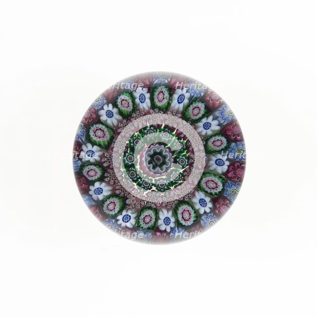 Paperweight, Clichy, c. 1845-55. Creator: Clichy Glassworks.