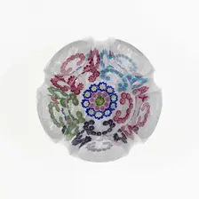 Paperweight, Clichy, c. 1845-55. Creator: Clichy Glassworks
