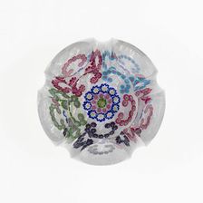 Paperweight, Clichy, c. 1845-55. Creator: Clichy Glassworks
