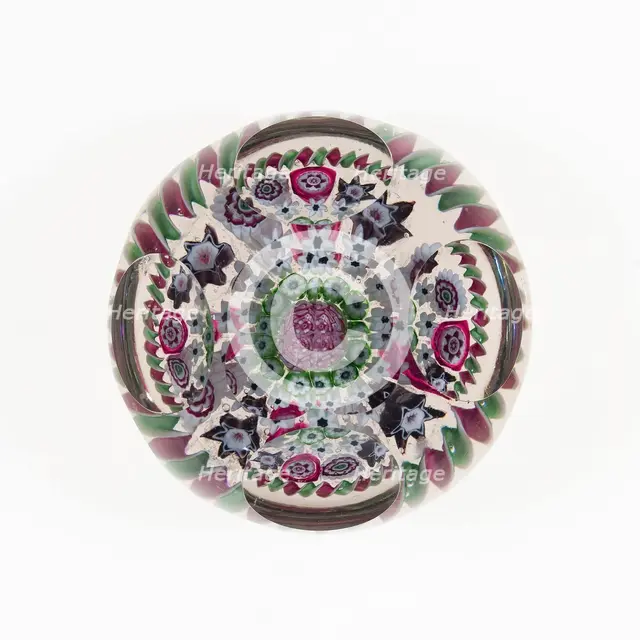 Paperweight, Clichy, c. 1845-55. Creator: Clichy Glassworks.