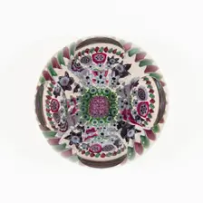 Paperweight, Clichy, c. 1845-55. Creator: Clichy Glassworks
