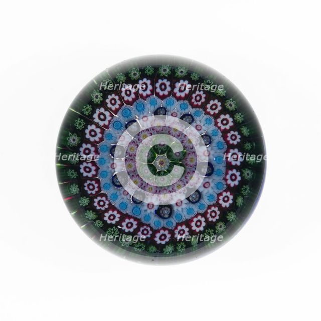 Paperweight, Clichy, c. 1845-55. Creator: Clichy Glassworks.