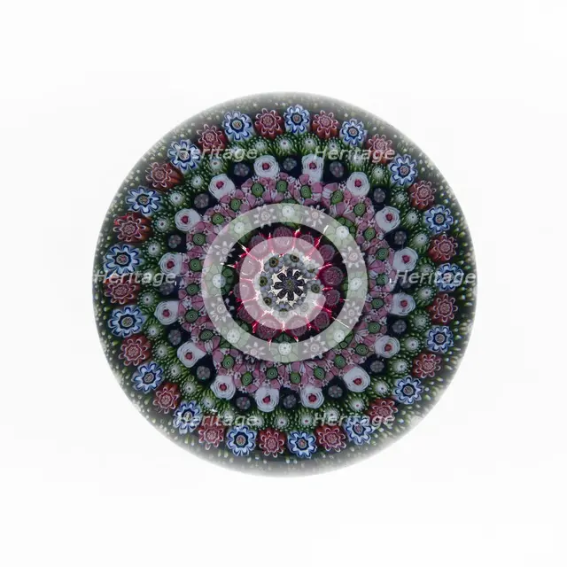 Paperweight, Clichy, c. 1845-55. Creator: Clichy Glassworks.