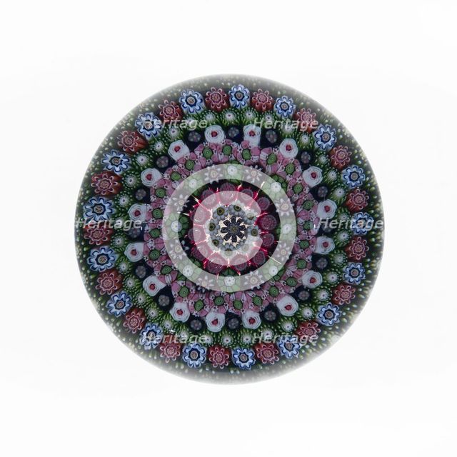 Paperweight, Clichy, c. 1845-55. Creator: Clichy Glassworks.
