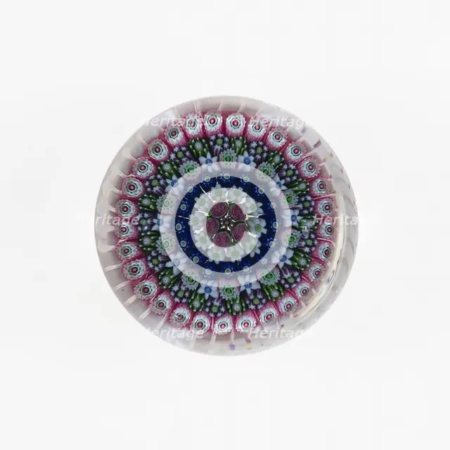 Paperweight, Clichy, c. 1845-55. Creator: Clichy Glassworks.