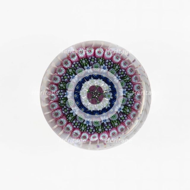 Paperweight, Clichy, c. 1845-55. Creator: Clichy Glassworks.