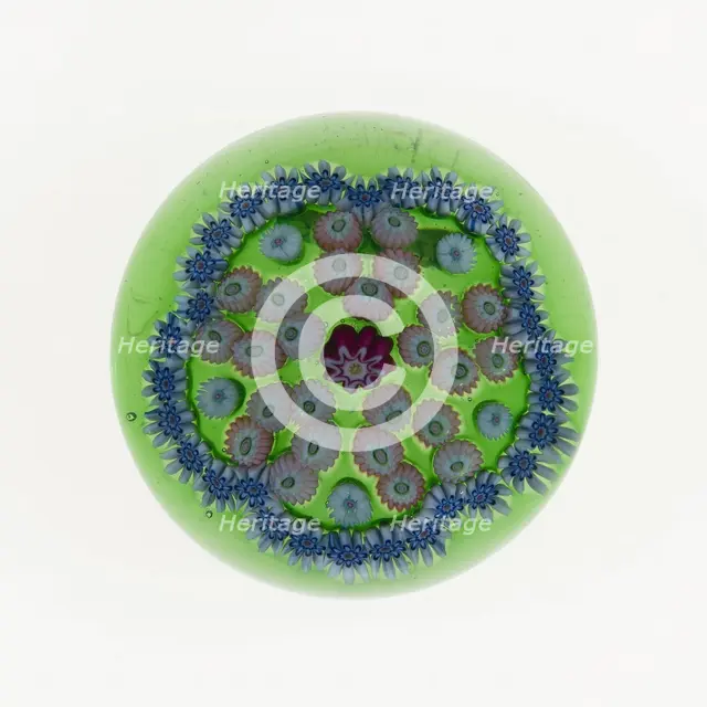 Paperweight, Clichy, c. 1845/60. Creator: Clichy Glassworks.