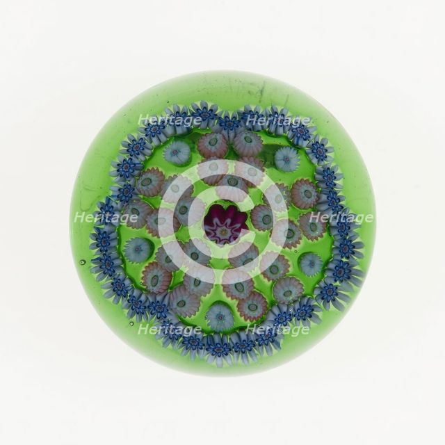 Paperweight, Clichy, c. 1845/60. Creator: Clichy Glassworks.