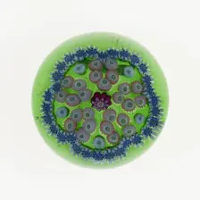 Paperweight, Clichy, c. 1845/60. Creator: Clichy Glassworks