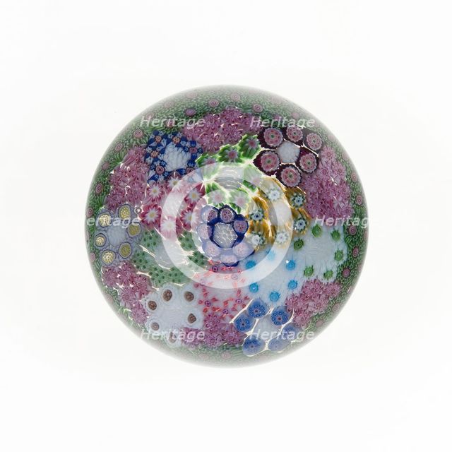 Paperweight, Clichy, c. 1845/60. Creator: Clichy Glassworks.
