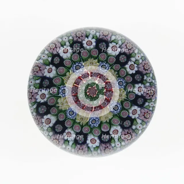 Paperweight, Clichy, c. 1845-60. Creator: Clichy Glassworks.
