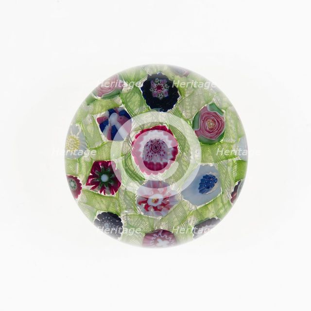 Paperweight, Clichy, c. 1845-60. Creator: Clichy Glassworks.