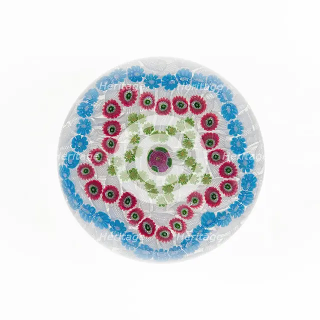 Paperweight, Clichy, c. 1845-60. Creator: Clichy Glassworks.