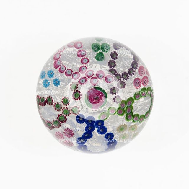 Paperweight, Clichy, c. 1845-60. Creator: Clichy Glassworks.