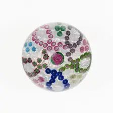 Paperweight, Clichy, c. 1845-60. Creator: Clichy Glassworks