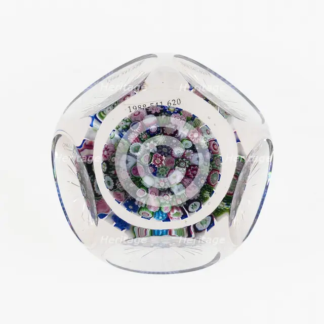 Paperweight, Clichy, c. 1845-60. Creator: Clichy Glassworks.