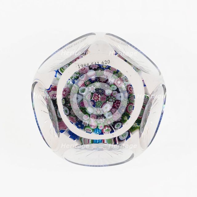 Paperweight, Clichy, c. 1845-60. Creator: Clichy Glassworks.