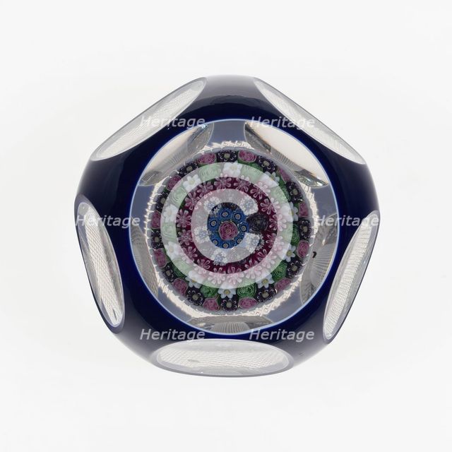 Paperweight, Clichy, c. 1845-60. Creator: Clichy Glassworks.