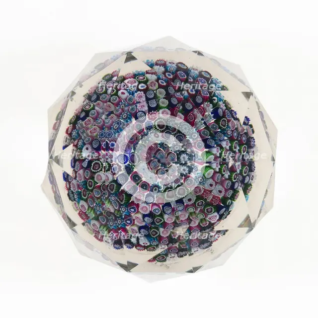 Paperweight, Clichy, c. 1845-60. Creator: Clichy Glassworks.